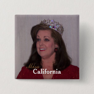 Miss America Stil Anpassningsbar Skönhetstävling B Knapp