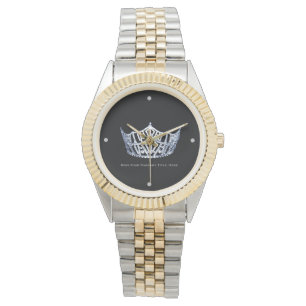 Miss America stil Anpassningsbar Title Two-Tone Wa Armbandsur