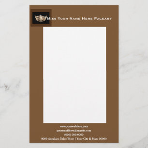 Miss America stil Bold Boxes Letterhead Brevpapper