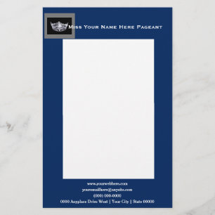 Miss America stil Bold Boxes Letterhead Brevpapper