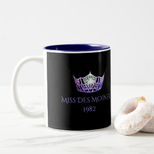 Miss America stil Custom Name Lila Krona Mugg