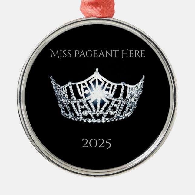 Miss America-stil Julkrona Ornament (Framsidan)