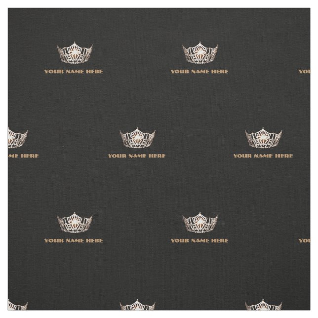 Miss America stil Krona Anpassningsbar Fabric Tyg (Provkarta)