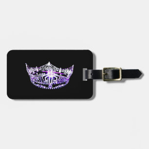 Miss America stil Krona Luggage Tag Bagagebricka