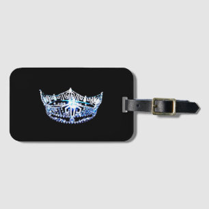 Miss America stil Krona Luggage Tag Bagagebricka