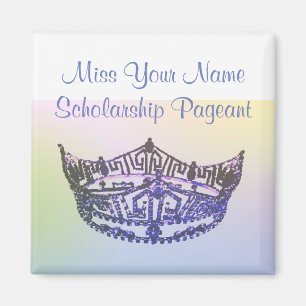 Miss America stil Krona Magnate in Rainbow Magnet