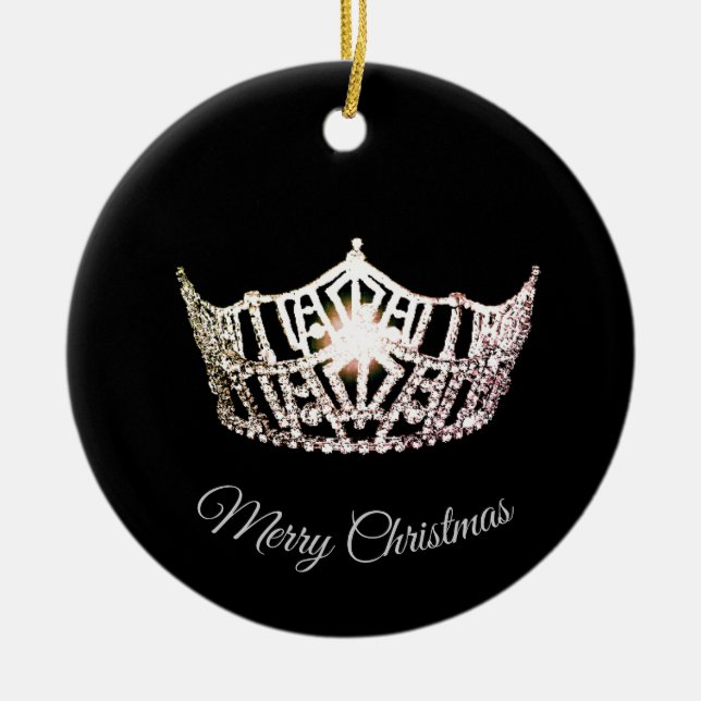 Miss America Stil Krona Ornament (Framsidan)