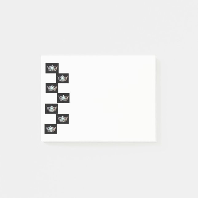 Miss America stil Krona Post-it-Notes Post-it Block (Framsida)