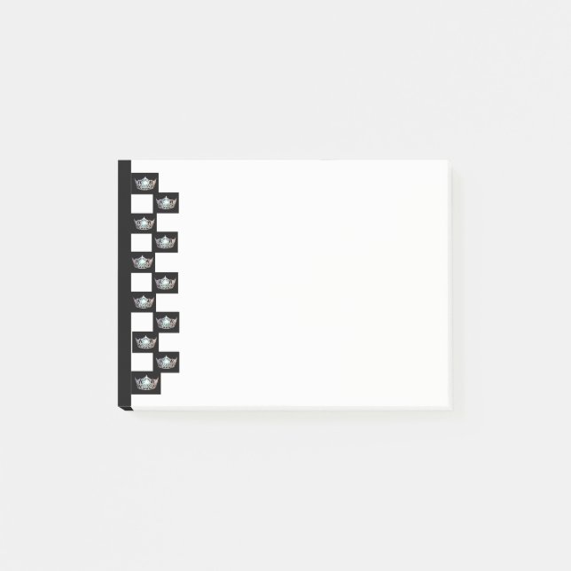 Miss America stil Krona Post-it-Notes Post-it Block (Framsida)