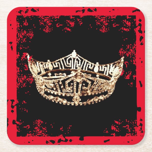 Miss America stil Krona SCruffed Underlägg (Framsidan)