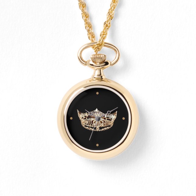 Miss America stil Krona Wrap Around Watch Armbandsur (Framsida)