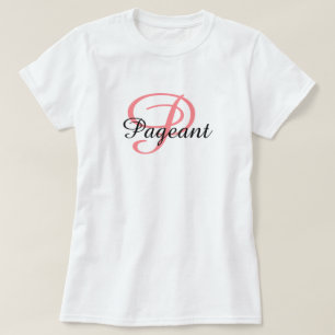 Miss America stil Monogram Skönhetstävling Top T Shirt