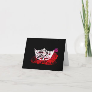 Miss America stil Note Card Kort
