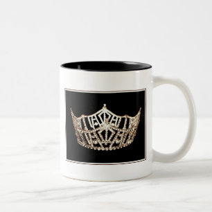 Miss America stil Platinum Krona Mugg