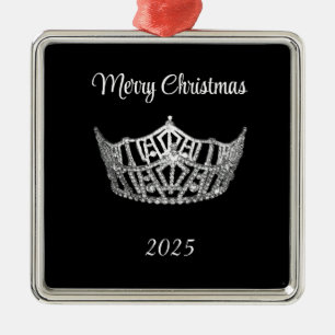 Miss America-stil Silver Crown julgranskula