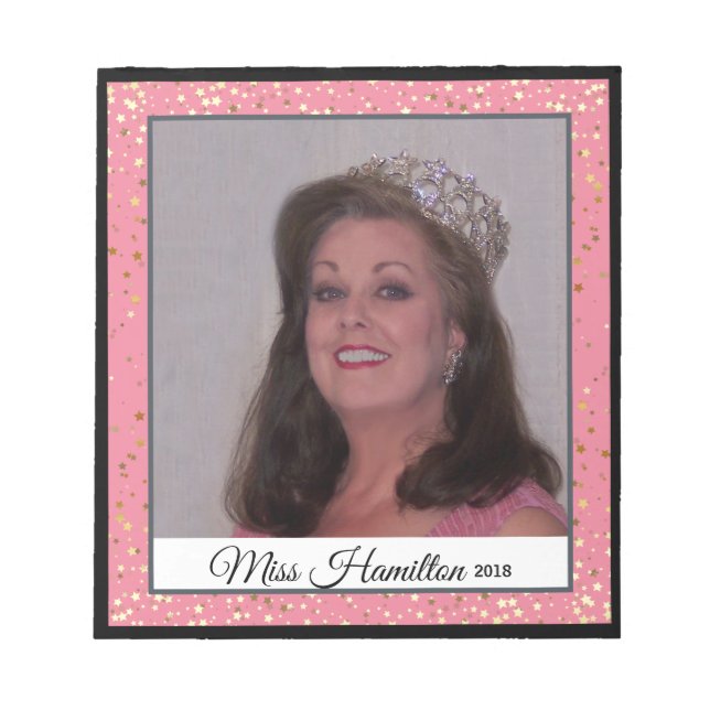 Miss America USA Rodeo Autograph Pad-Stardust Anteckningsblock (Framsida)