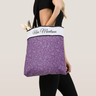 Miss America USA Skönhetstävling Faux Glitter Tote Tygkasse