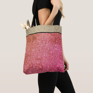 Miss America USA Skönhetstävling Faux Glitter Tote Tygkasse