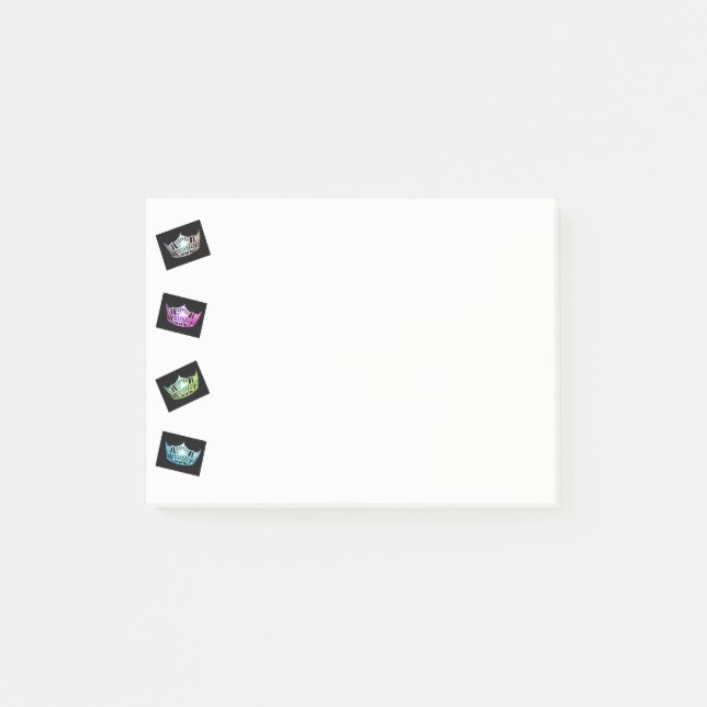 Miss America Whimsical Krona Post-it-Notes Post-it Block (Framsida)