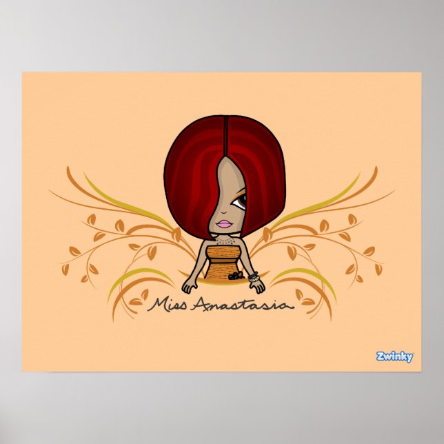 "Miss Anastasia" Poster (Framsidan)