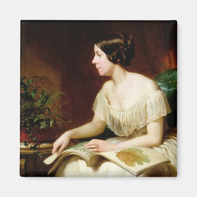 Miss Anne Pratt, berömden botanist Magnet (Framsidan)