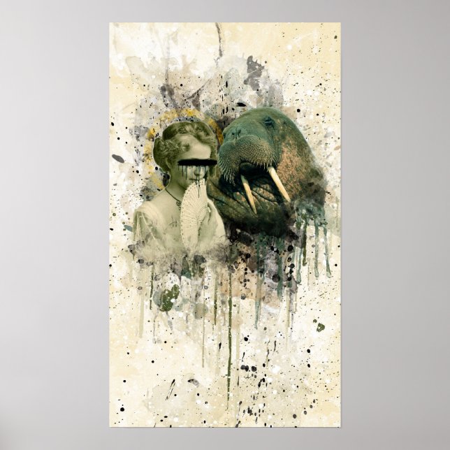 Miss Anonymous och Reverend Walrus Poster (Framsidan)