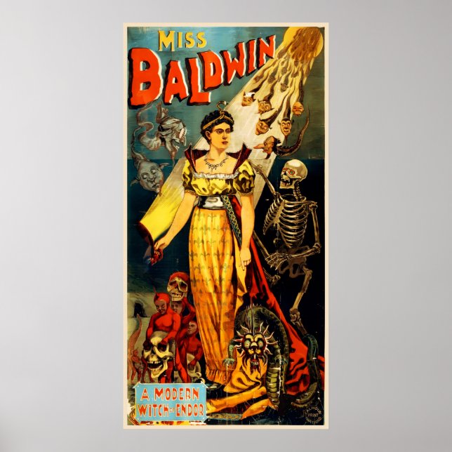 Miss Baldwin Vintage Magic Poster (Framsidan)