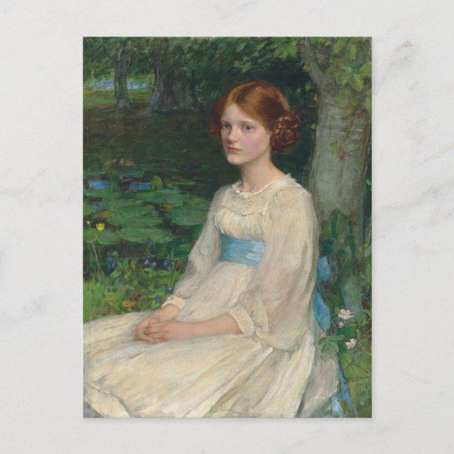Miss Betty Pollock | John William Waterhouse Vykort (Framsida)