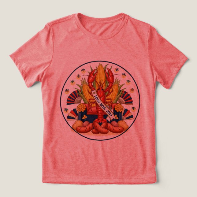 Miss Boil 2025 Kräftor Queen Tee 👑 🌶️ (Design Framsida)