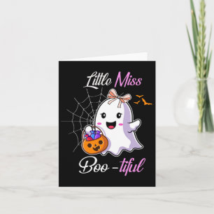 Miss Boo-tiful Cute Halloween Costume Kort