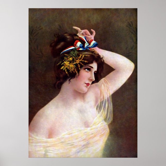Miss Columbia Vintage Poster (Framsidan)