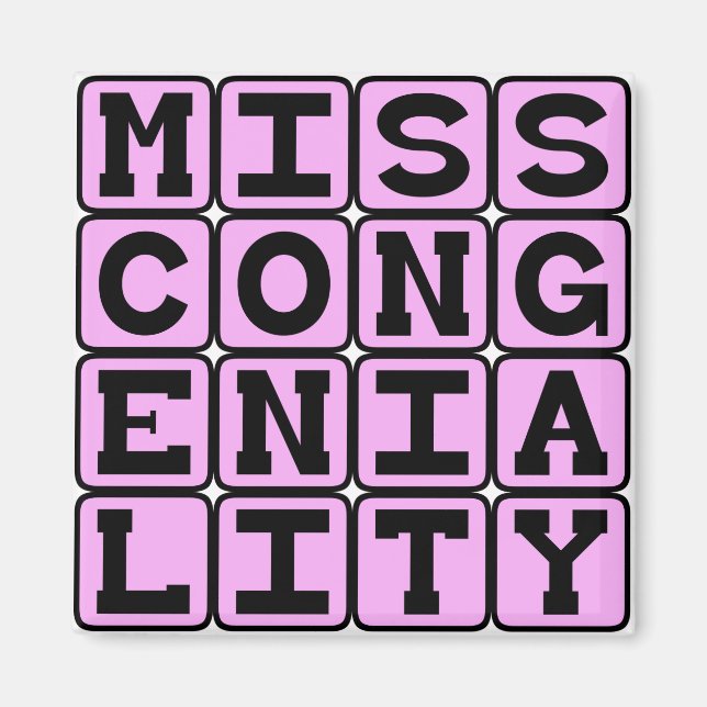 Miss Congeniality, Pris för skönhetstävling Magnet (Framsidan)