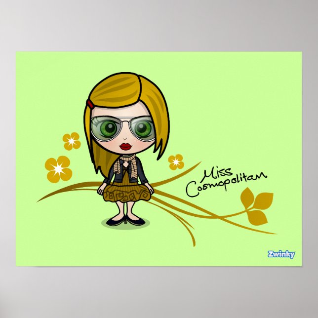 "Miss Cosmopolitan" Poster (Framsidan)