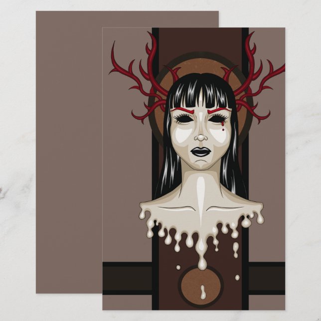 Miss D. Brevpapper (Fram/baksida)