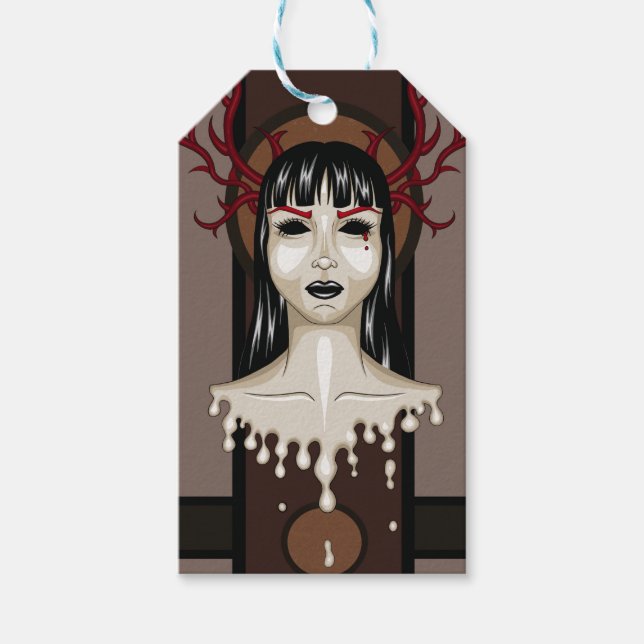 Miss D. Presentetikett (Framsidan)