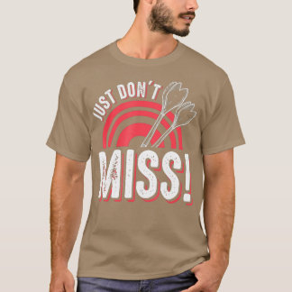Miss Darts Shirt Funny Dart Board Gift T Shirt