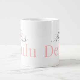 Miss Delulu, Funny Pink Aesthetic Gift for Her Jumbo Mugg