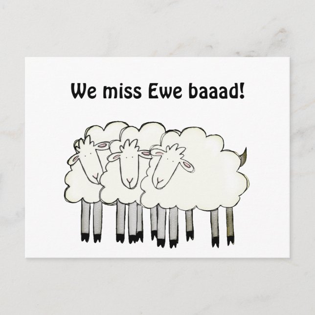 Miss dig (spela på ord) vykort (Framsida)