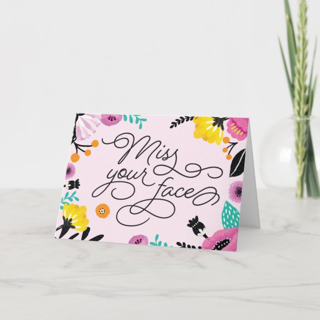 Miss ditt hälsningskort för Ansikte Kort (Framsida)