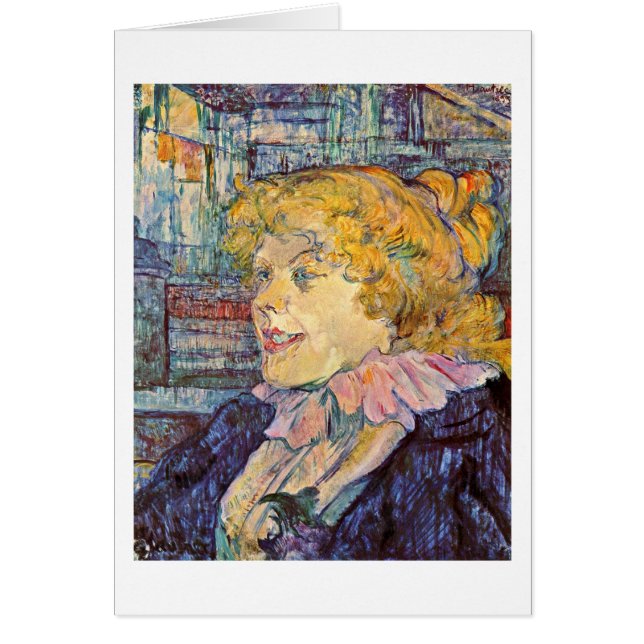 Miss Dolly av Henri De Toulouse-Lautrec Hälsningskort (Framsidan)