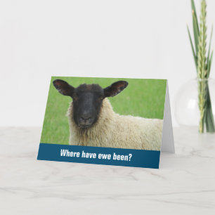 Miss du tänker på dig bara för att det är roligt. kort