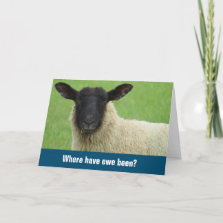 Miss du tänker på dig bara för att det är roligt. kort