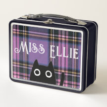 Miss Ellie och Cat Lila Play/Black Lunchbox