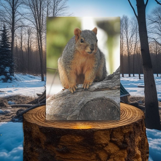 Miss er min Nutty Friend! Funny Squirrel Pun Kort (Skapare uppladdad)