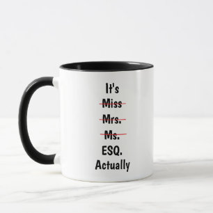 Miss Esq Mugg, Anpassningsbar Lawyer ESQ Mugg