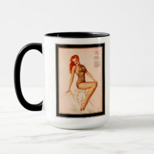 Miss februari Varga Girl 1946 Pin-up Calendar Mugg