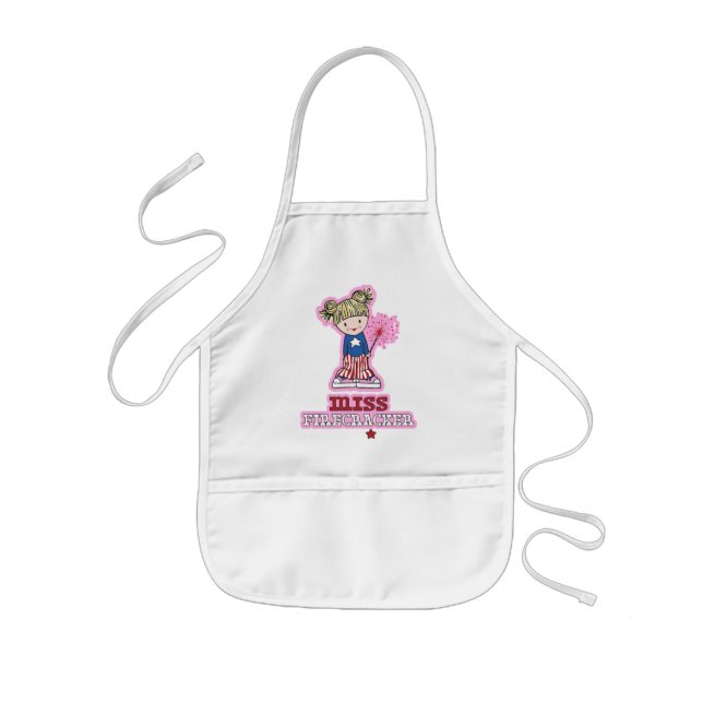 Miss Firecracker Barn apron Barnförkläde (Framsidan)