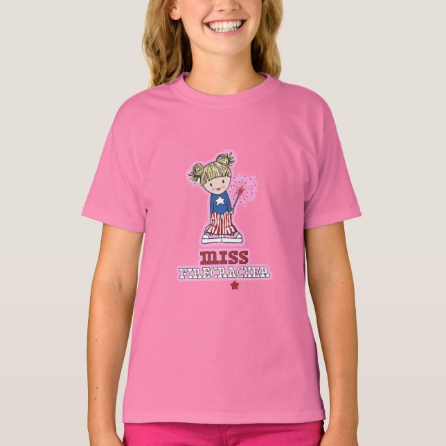 Miss Firecracker Girls T-shirts (Framsida)