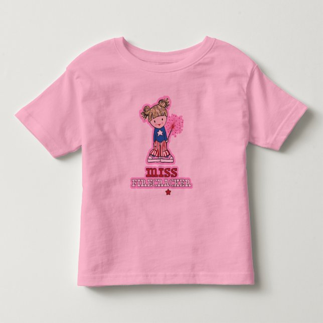 Miss Firecracker Infants & Småbarn T-shirts (Framsida)