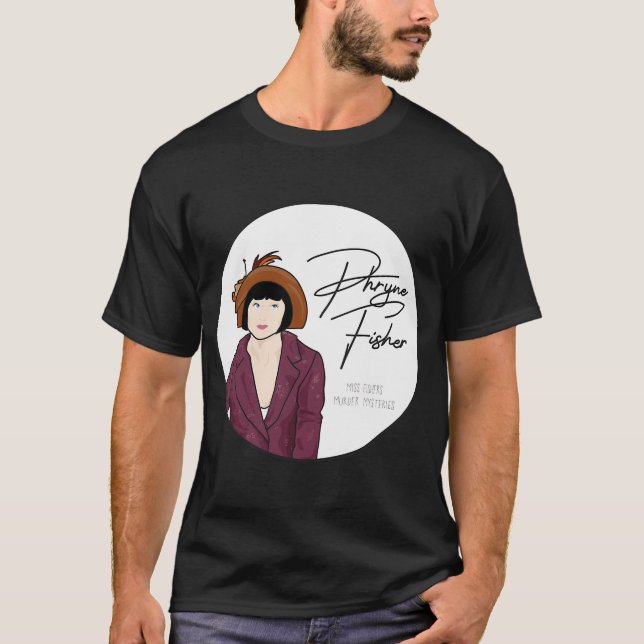 Miss Fisher är bortrest med feerna T Shirt (Framsida)